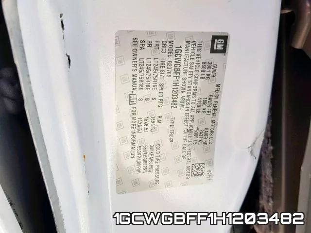 1GCWGBFF1H1203482 фото 2