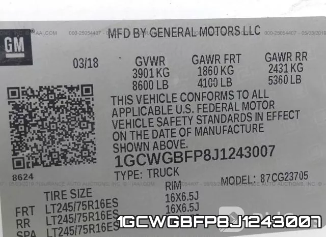 1GCWGBFP8J1243007 фото 10