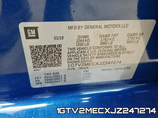 1GTV2MECXJZ247274 фото 2