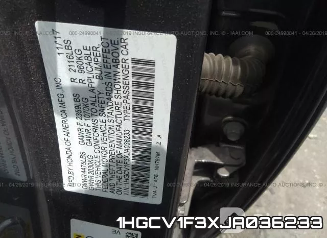 1HGCV1F3XJA036233 фото 10