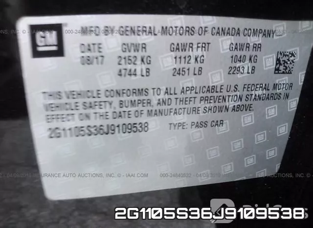 2G1105S36J9109538 фото 10