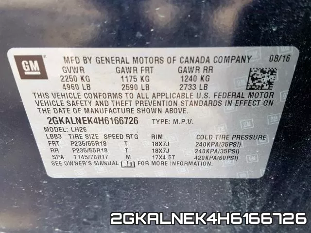 2GKALNEK4H6166726 фото 2