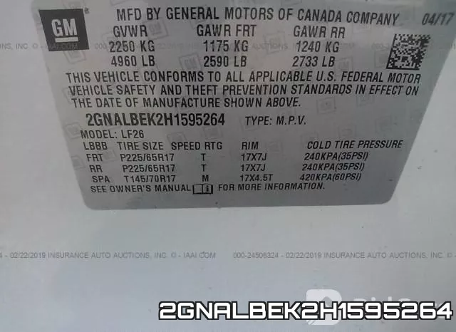 2GNALBEK2H1595264 фото 10