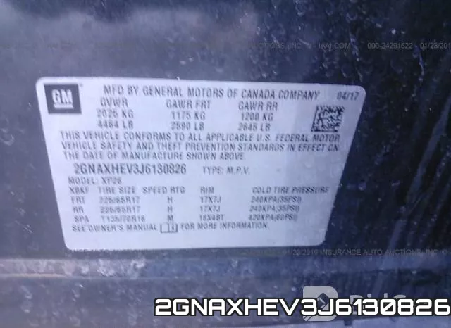 2GNAXHEV3J6130826 фото 9