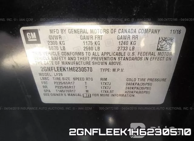 2GNFLEEK1H6230570 фото 10