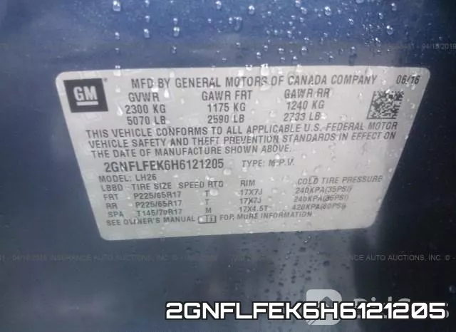 2GNFLFEK6H6121205 фото 10