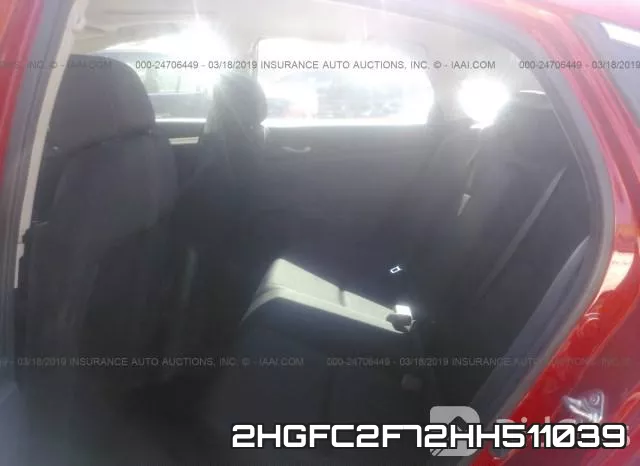 2HGFC2F72HH511039 фото 9