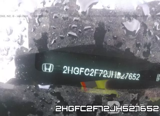 2HGFC2F72JH527652 фото 10