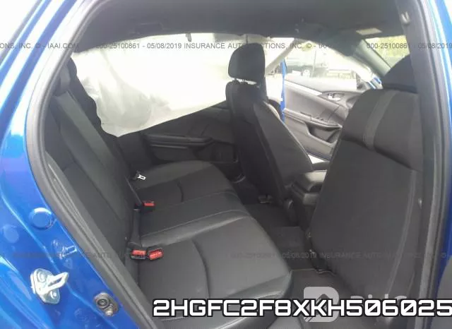 2HGFC2F8XKH506025 фото 9