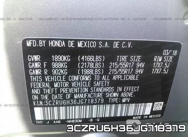 3CZRU6H36JG718379 фото 10