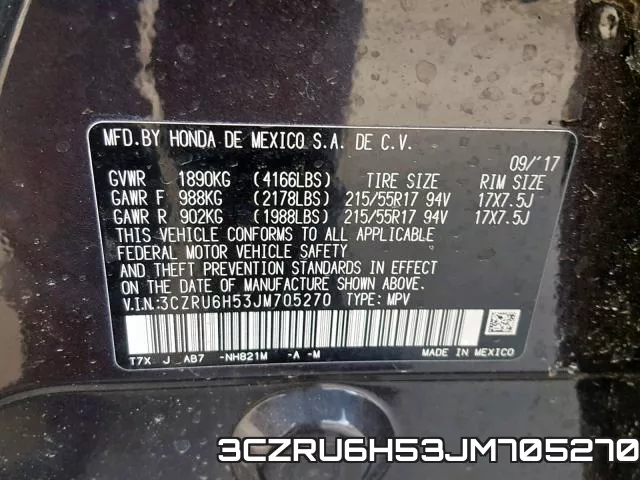3CZRU6H53JM705270 фото 2