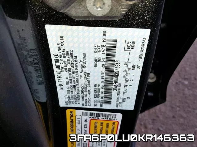 3FA6P0LU0KR146363 фото 2