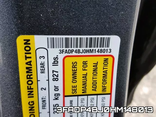 3FADP4BJ0HM148013 фото 2