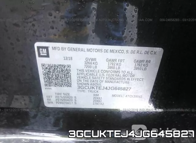 3GCUKTEJ4JG645827 фото 10