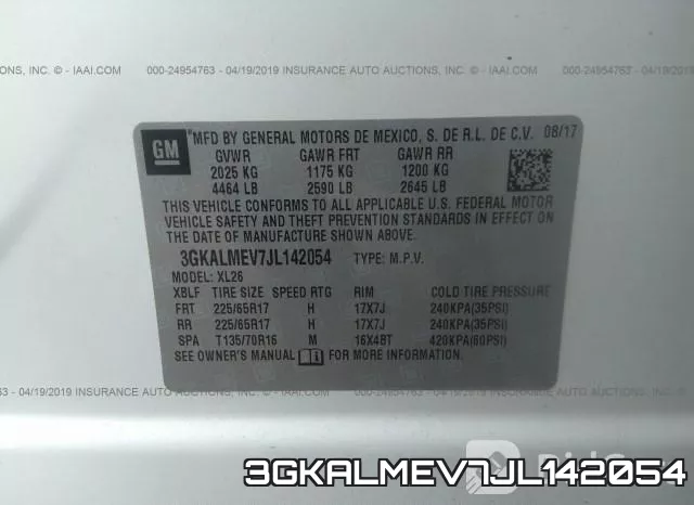 3GKALMEV7JL142054 фото 10