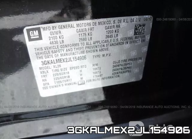 3GKALMEX2JL154906 фото 10