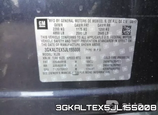 3GKALTEX5JL155008 фото 10