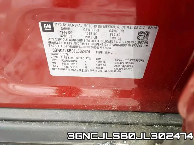 3GNCJLSB0JL302474 фото 2