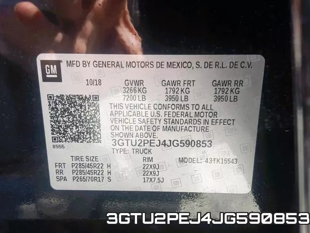 3GTU2PEJ4JG590853 фото 2
