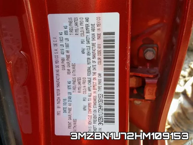 3MZBN1U72HM109153 фото 2
