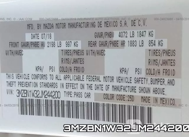 3MZBN1W32JM244200 фото 10