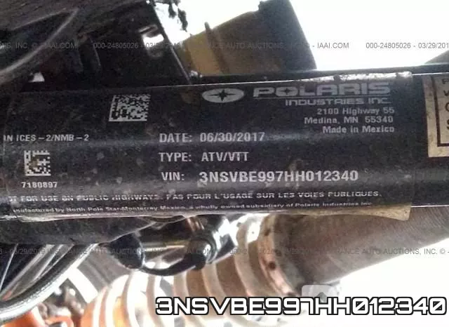 3NSVBE997HH012340 фото 2