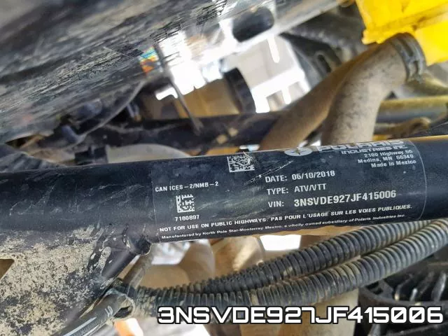 3NSVDE927JF415006 фото 2