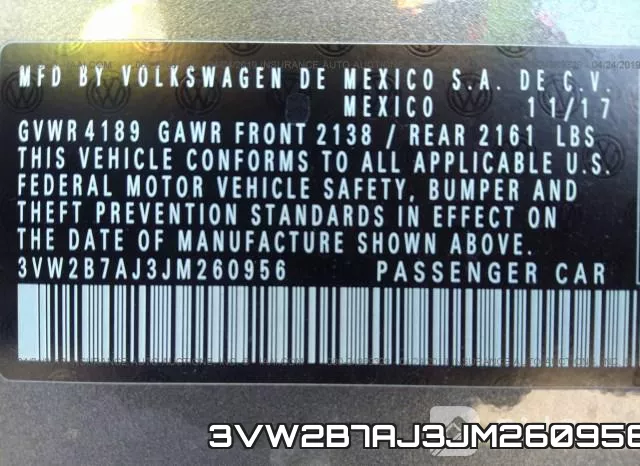 3VW2B7AJ3JM260956 фото 10