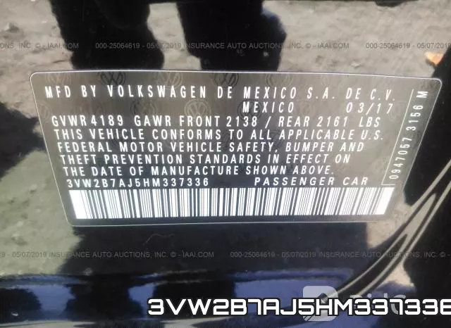 3VW2B7AJ5HM337336 фото 10