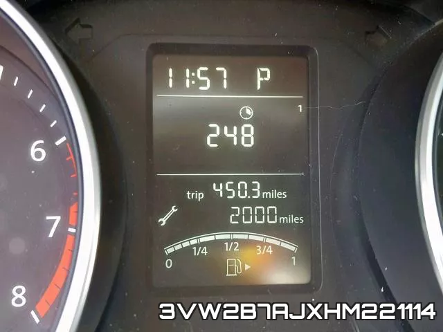 3VW2B7AJXHM221114 фото 9