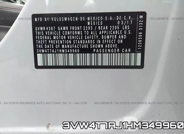 3VW4T7AJ1HM349960 фото 10