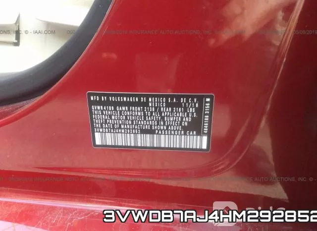 3VWDB7AJ4HM292852 фото 10