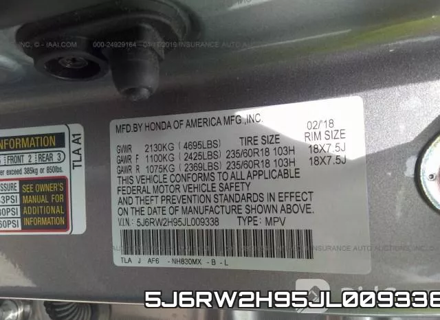 5J6RW2H95JL009338 фото 10