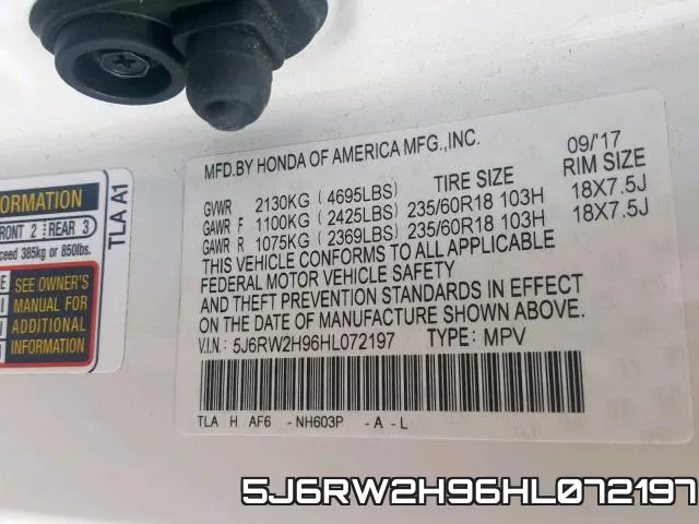 5J6RW2H96HL072197 фото 2