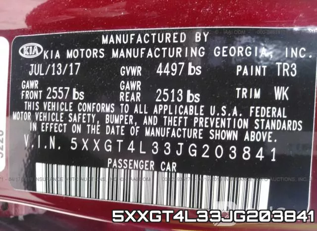 5XXGT4L33JG203841 фото 10