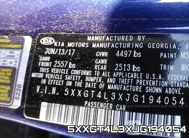 5XXGT4L3XJG194054 фото 10