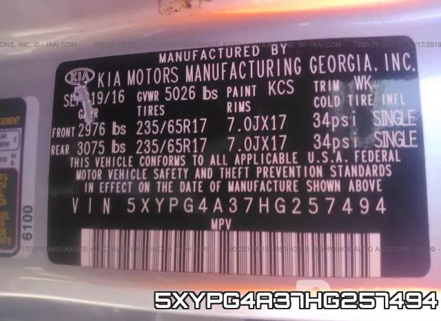 5XYPG4A37HG257494 фото 10