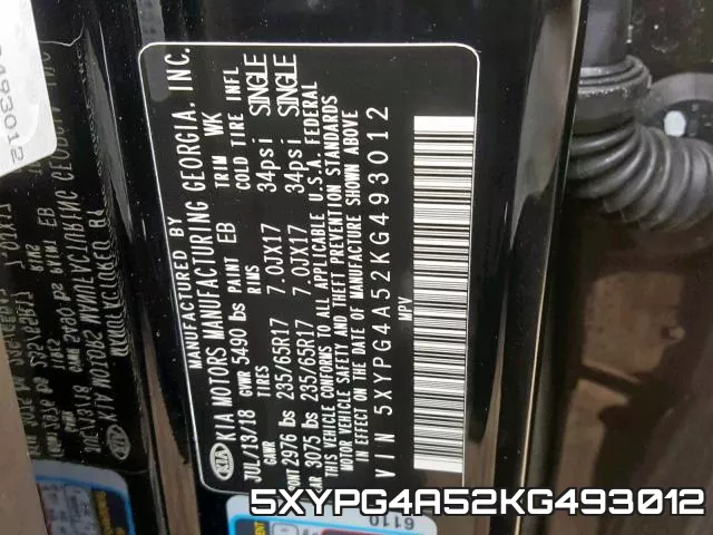 5XYPG4A52KG493012 фото 2