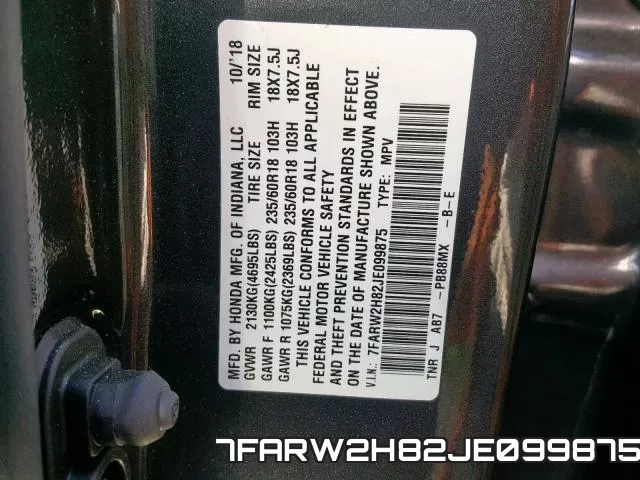 7FARW2H82JE099875 фото 2