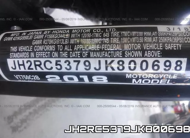 JH2RC5379JK800698 фото 2
