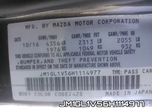 JM1GL1V56H1114977 фото 10
