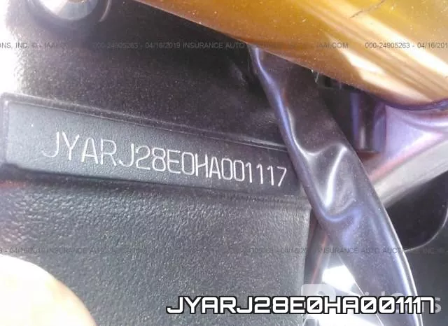 JYARJ28E0HA001117 фото 2