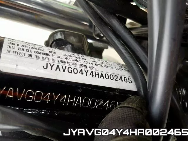 JYAVG04Y4HA002465 фото 2