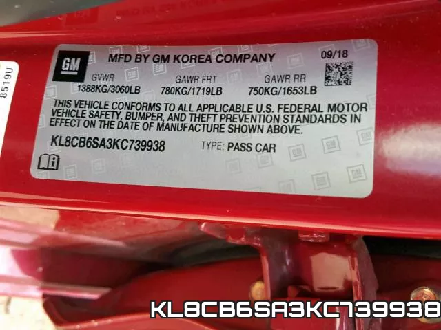KL8CB6SA3KC739938 фото 2
