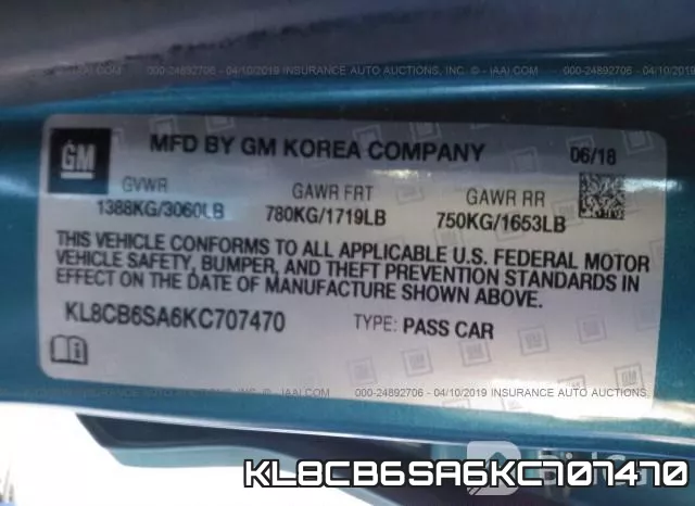 KL8CB6SA6KC707470 фото 10