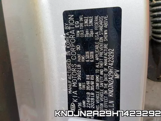 KNDJN2A29H7423292 фото 2