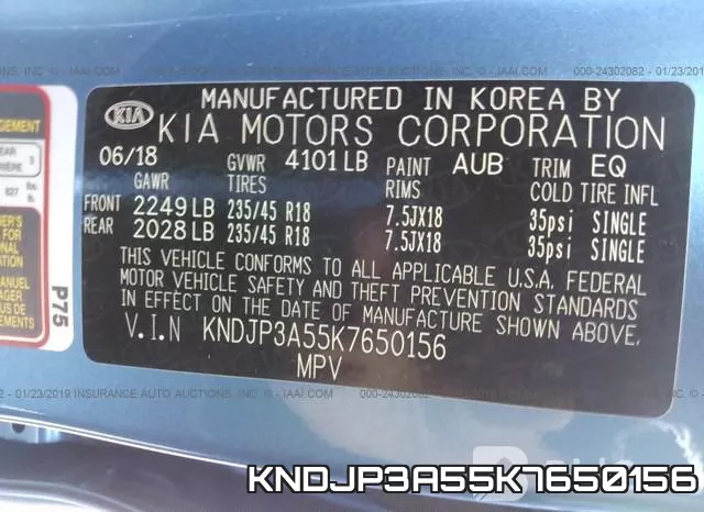 KNDJP3A55K7650156 фото 10