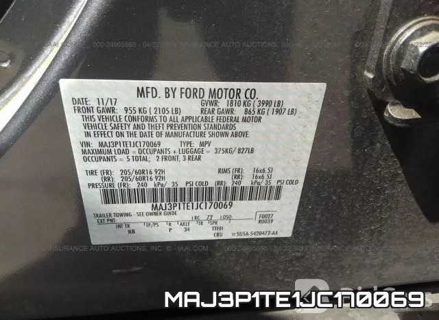 MAJ3P1TE1JC170069 фото 10