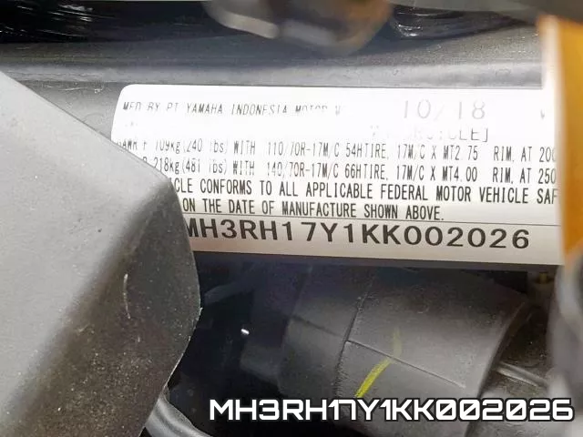 MH3RH17Y1KK002026 фото 2
