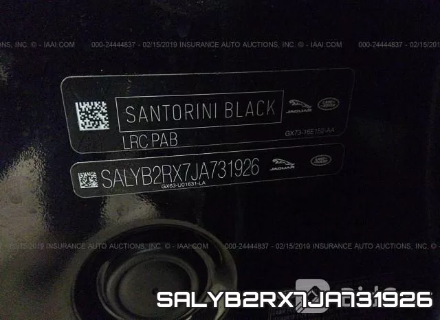 SALYB2RX7JA731926 фото 10